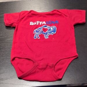 Rabbit Skins Red BuffaLove Baby Bodysuit